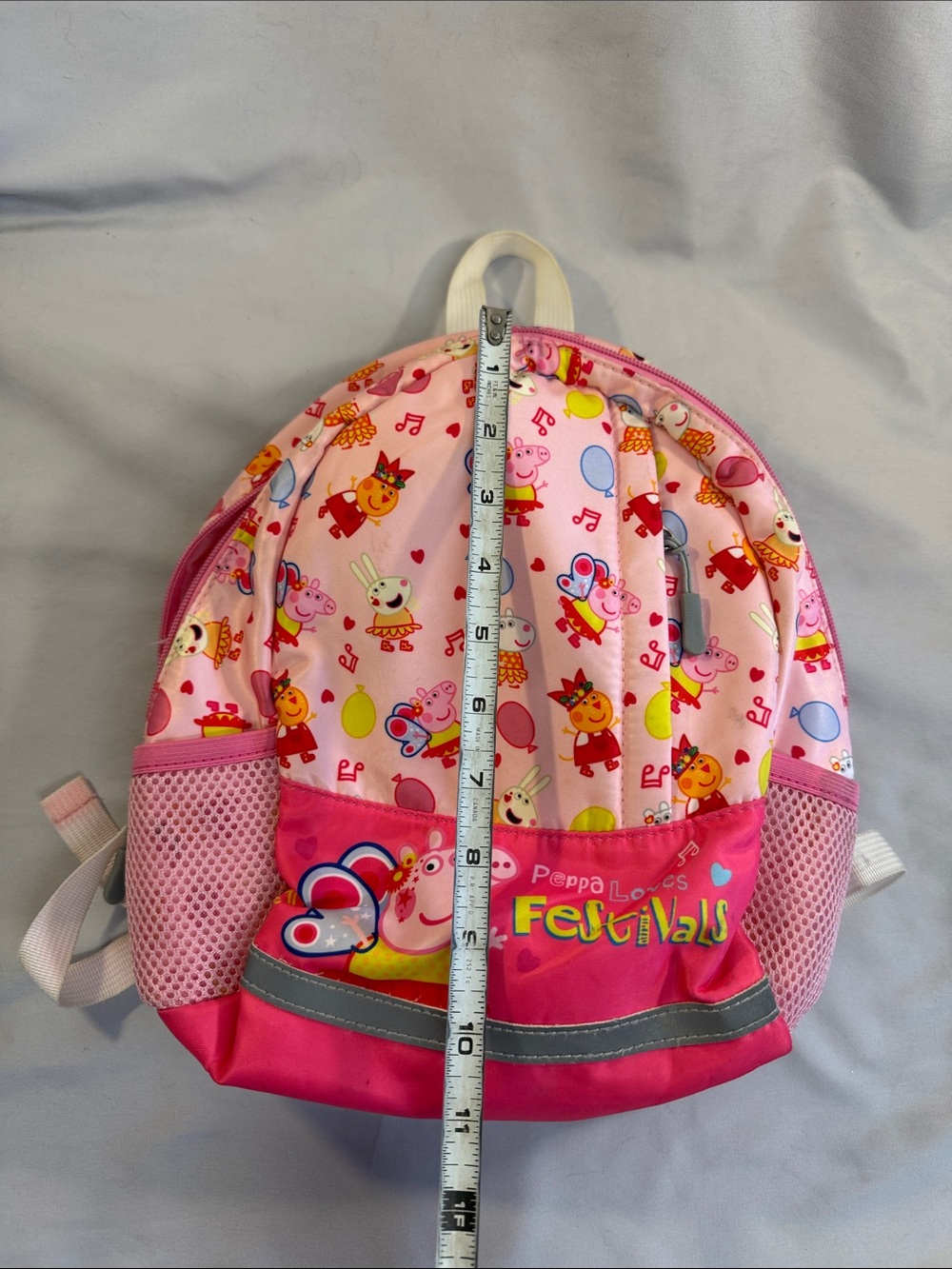 Peppa Pig Pink Multicolor Kids Backpack - Picture 5 of 6